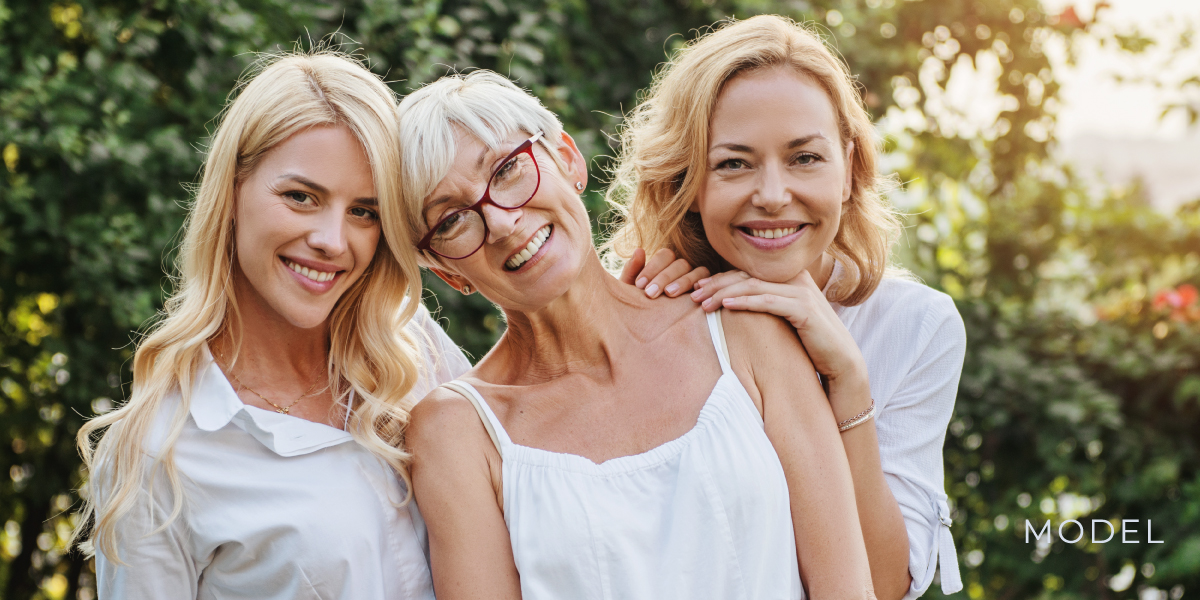 Stock Models Portray 3 Generations of a Family